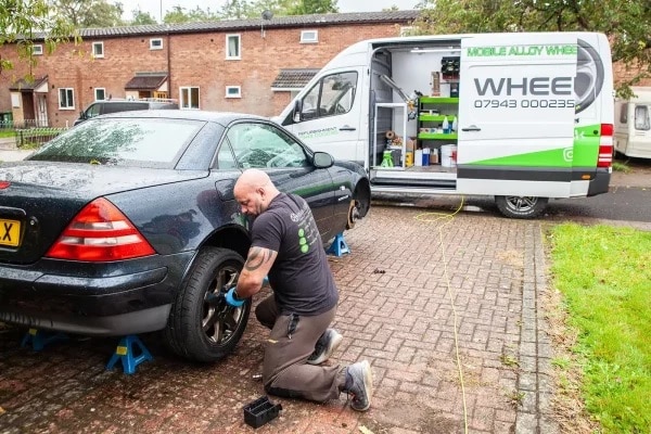 Mobile Alloy Wheel Refurbishment in Moseley